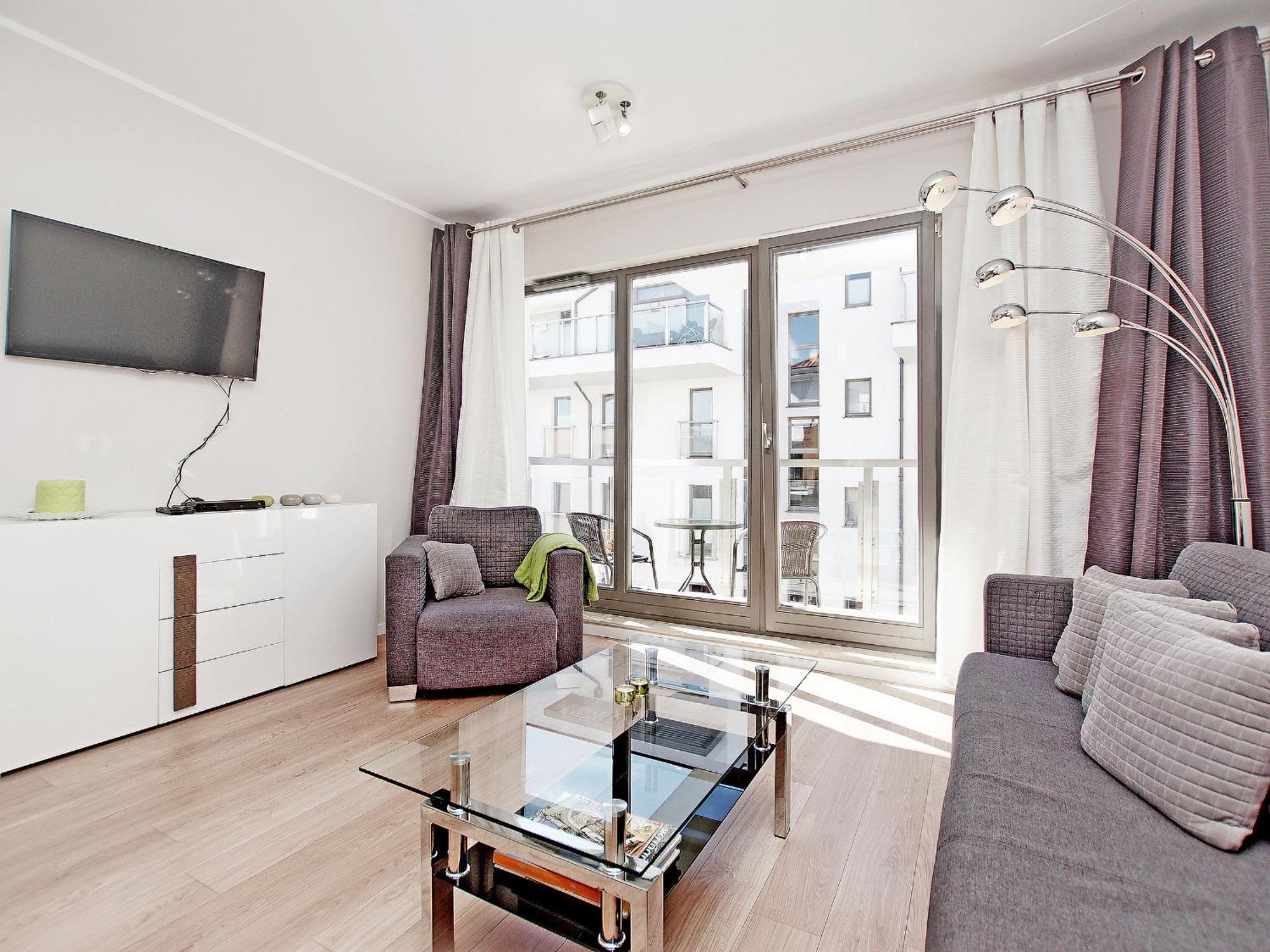 Apartments By The River In Gdansk With Pool, Sauna & Gym By Noclegi Renters — Foto’s 3